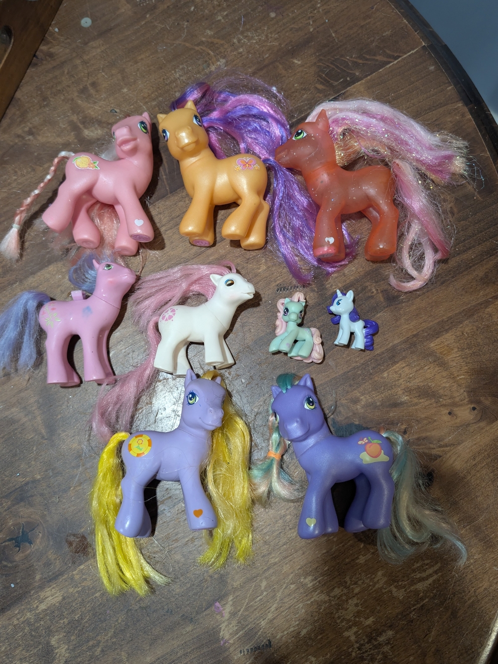 My Little Pony Lot with Pink, Orange, Purple, White, Mint Ponies Diy Crafts